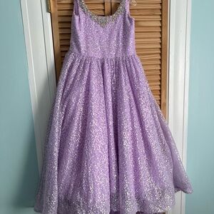 Elegant Lilac Kids Pageant Dress